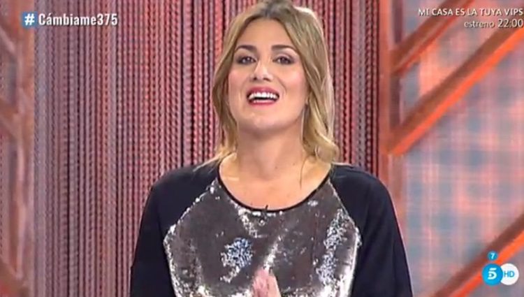 Carlota Corredera en su estreno como presentadora / Foto: telecinco.es