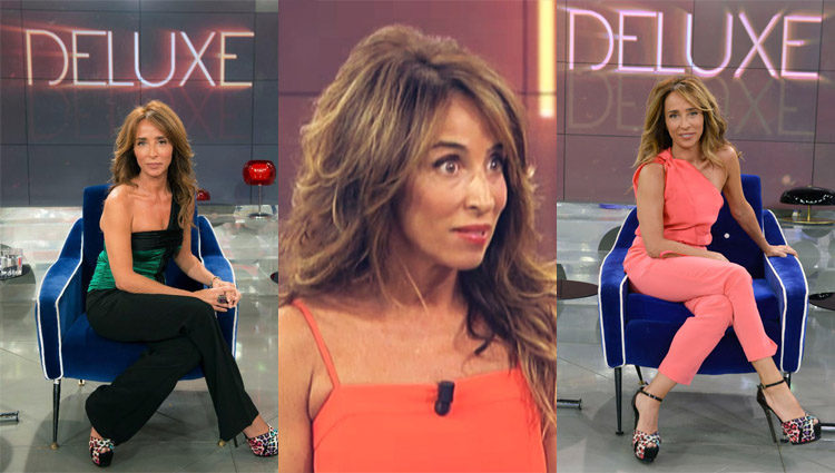 María Patiño en su faceta como presentadora de 'Sálvame Deluxe' en Telecinco