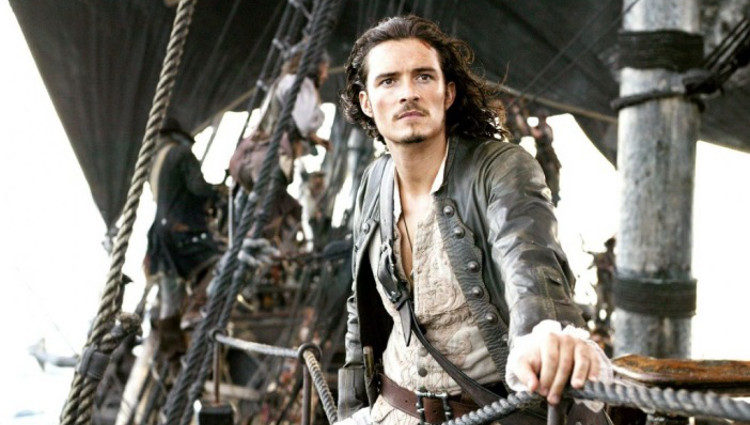 Orlando Bloom como Will Turner en 'Piratas del Caribe'