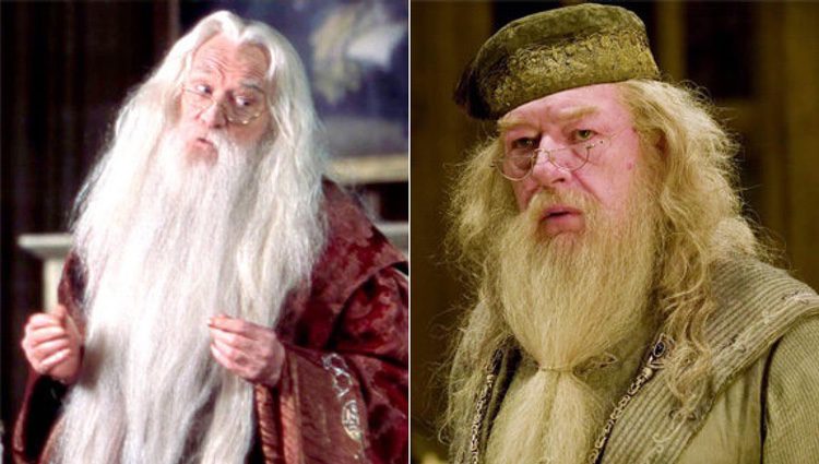 Richard Harris y Michael Gambon, los dos actores que dieron vida a Dumbledor en 'Harry Potter' 