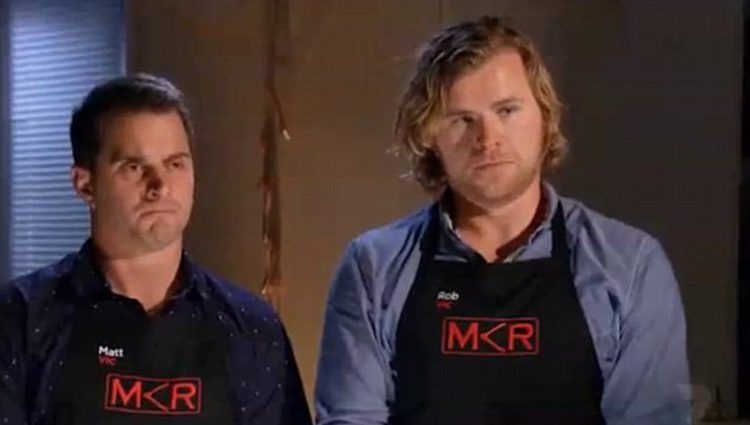 Rob Hemsworth y Matt Wassing en 'My Kitchen Rules'