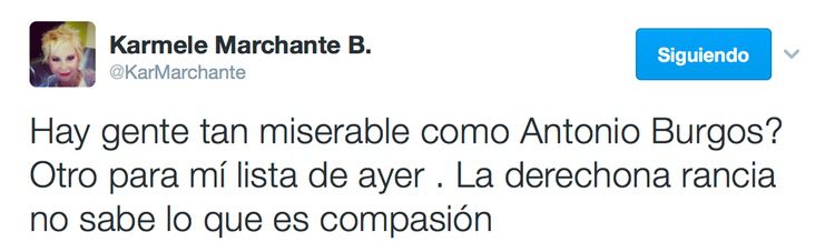 Karmele Marchante, enfadada con el tuit de Antonio Burgos