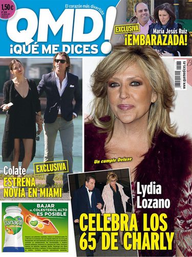 María Jesús Ruiz y su pareja en la portada de QMD