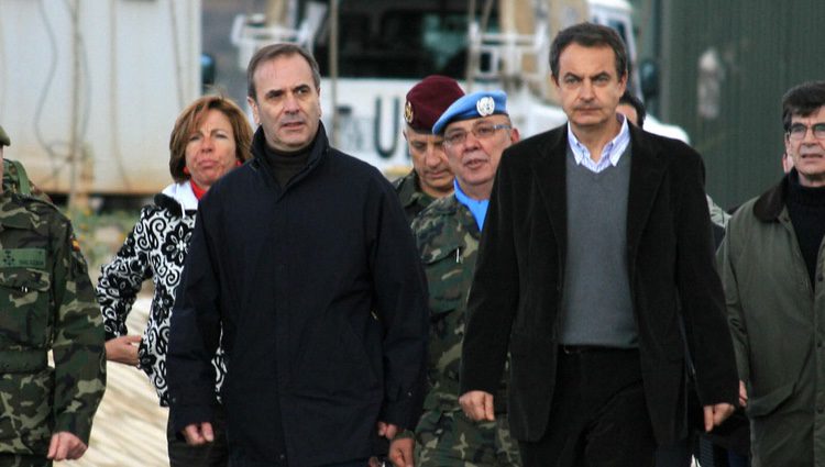 José Antonio Alonso con José Luis Rodríguez Zapatero en una visita oficial