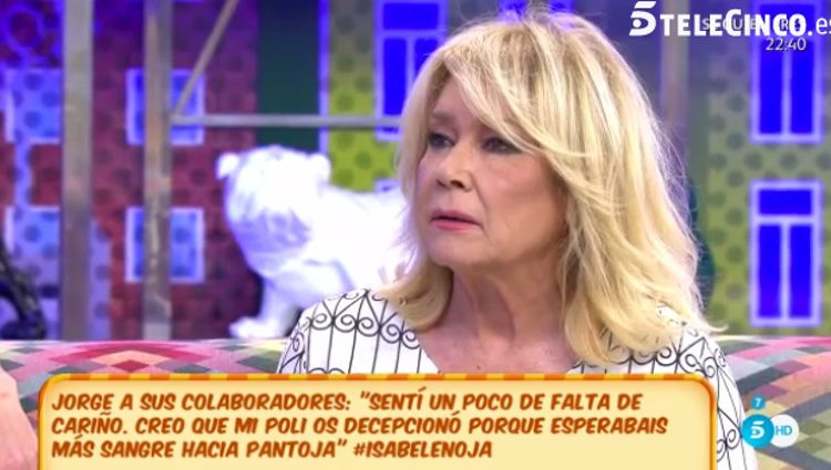 Mila Ximénez pide perdón a Jorge Javier Vázquez / Telecinco.es