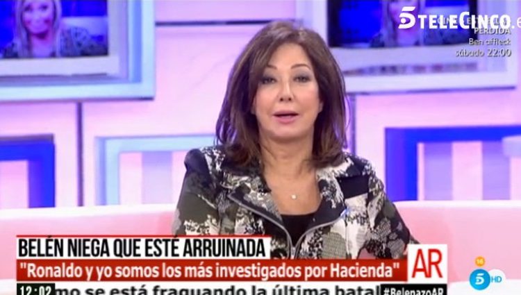Ana Rosa Quintana responde en su programa / Foto: telecinco.es