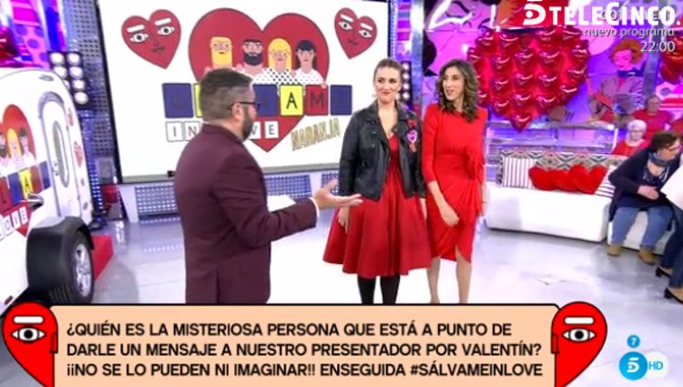 Paz Padilla y Carlota Corredera en 'Sálvame' con Jorge Javier Vázquez / Telecinco.es
