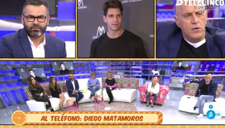 Diego Matamoros hablando en 'Sálvame Diario'/ telecinco.es