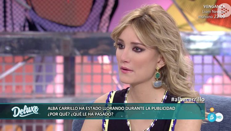 Alba Carrillo llorando/ telecinco.es