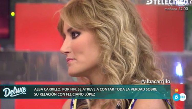 Alba Carrillo cuenta sus intimidades en 'Sálvame Deluxe'/ telecinco.es