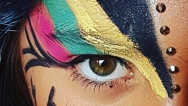 Daniella y su maquillaje de Carnaval/ Fuente: Instagram