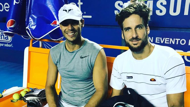 Feliciano López con Rafa Nadal en Acapulco/ Fuente: Instagram