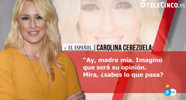 Carolina Cerezuela habla claro/ telecinco.es