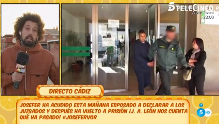 José Fernando saliendo de los Juzgados esposado / Telecinco.es