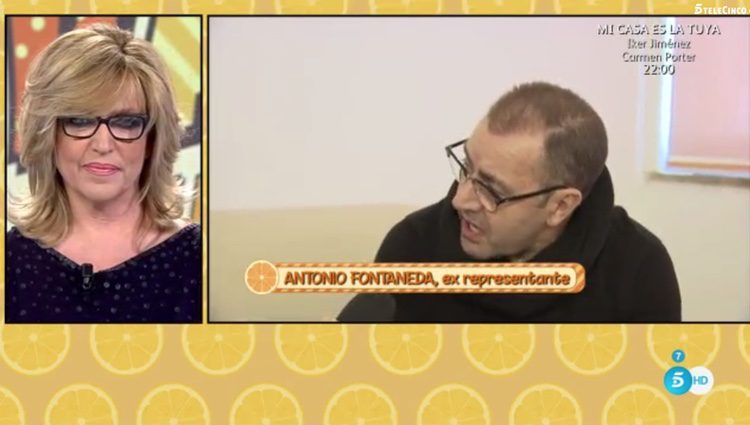 Lydia Lozano escuchando atentamente el testimonio de Antonio Fontaneda / Foto: Telecinco.es 