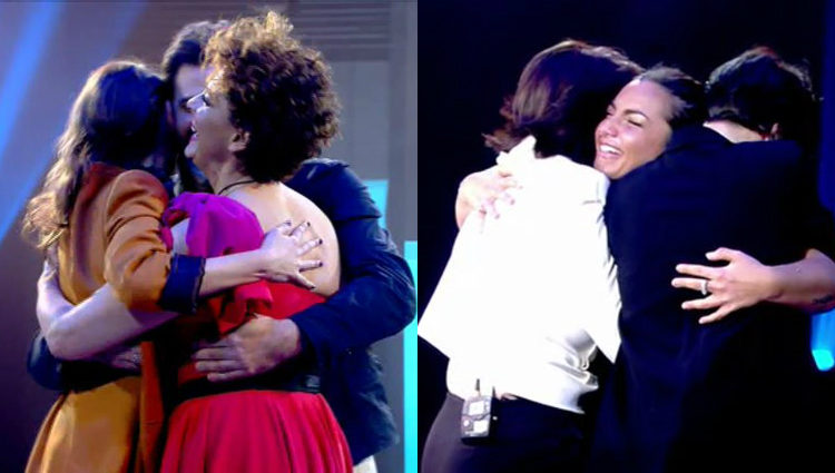 Irma Soriano y Elettra Lamborghini se abrazan a sus familiares | telecinco.es