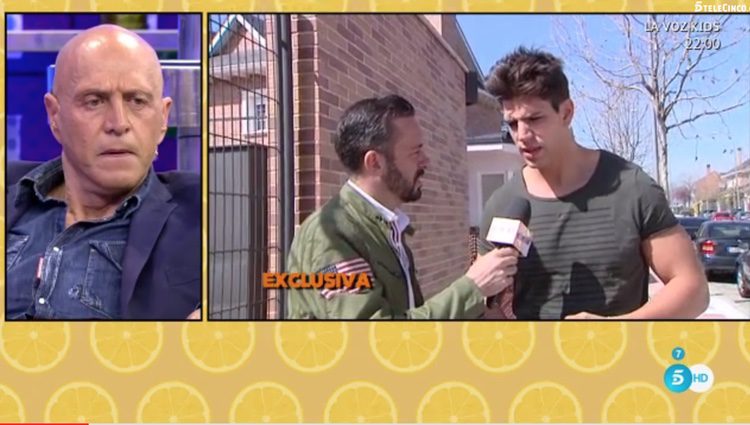Diego Matamoros hablando en exclusiva con Kike Calleja para 'Sálvame' / Foto: Telecinco.es 