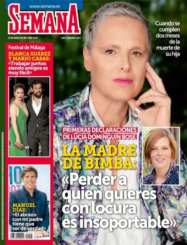 Lucía Dominguín en la portada de Semana