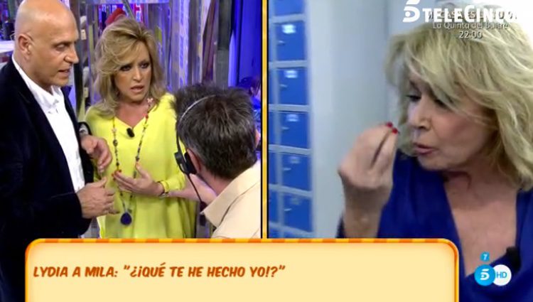 Mila Ximénez reprochando cosas a Lydia Lozano / Telecinco.es