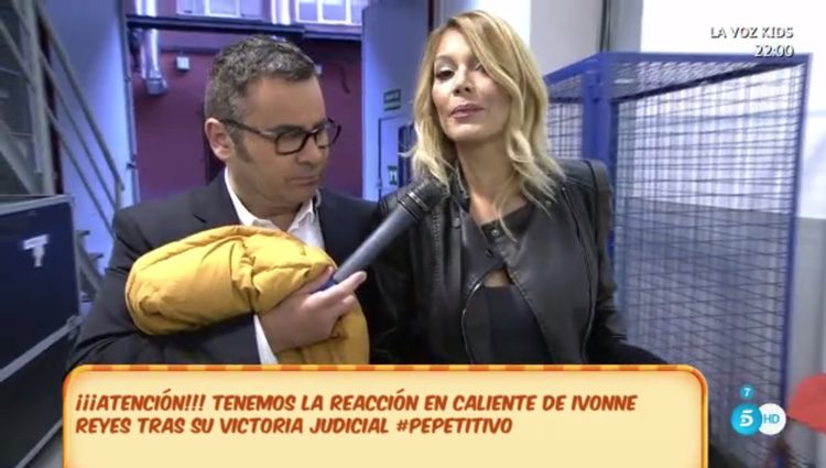Ivonne Reyes contestando las preguntas de Jorge Javier Vázquez / Foto: Telecinco.es