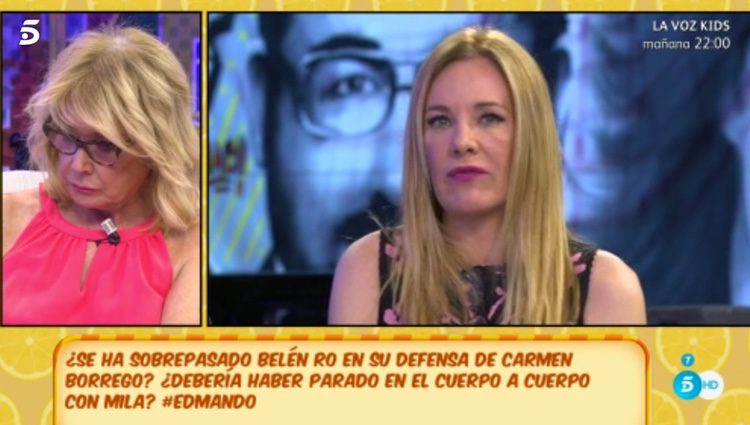 Belén Rodríguez no quiere saber nada de Mila Ximénez / Telecinco.es