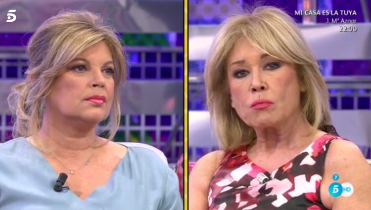 Tensión entre Terelu Campos y Mila Ximénez en 'Sálvame' / Telecinco.es