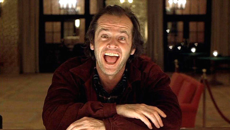 Jack Nicholson como Jack Torrance en 'El resplandor'