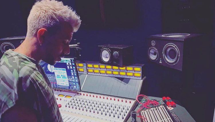 Dasoul en el estudio de grabación en Miami