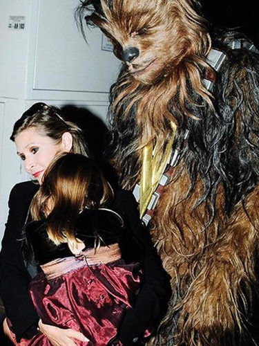 Billie Lourd con su madre Carrie Fisher