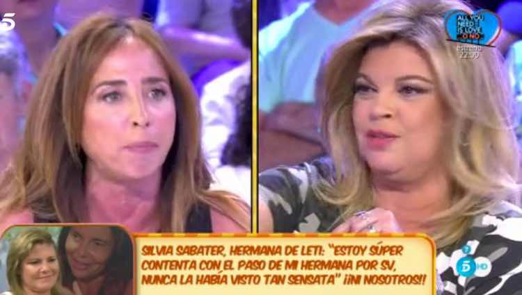 María Patiño discutiendo con Terelu Campos / Telecinco.es