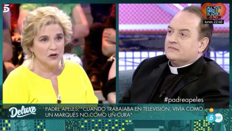 Pilar Rahola vs Padre Apeles / Telecinco.es