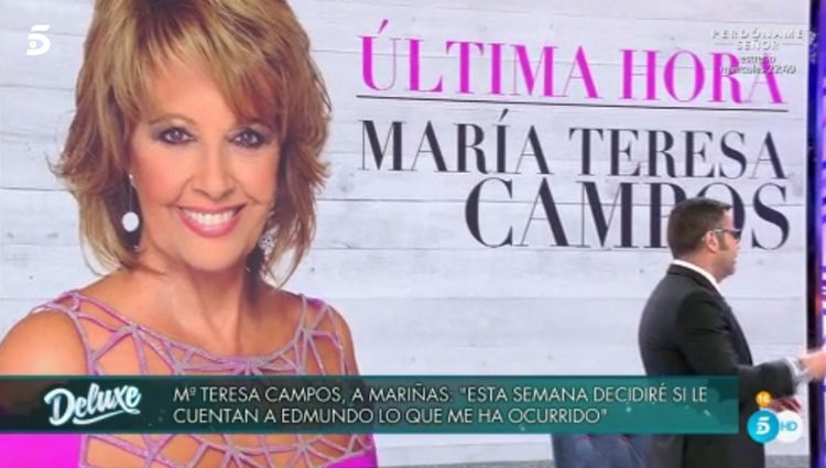 Últimos detalles de la salud de María Teresa Campos en /Sábado Deluxe'/ telecinco.es