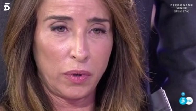 María Patiño casi llorando/ Fuente: telecinco.es