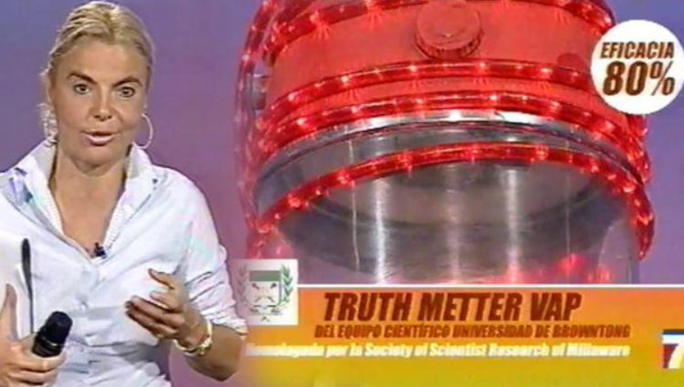 Leticia Sabater condujo el progama 'Mentiras peligrosas' en Canal 7