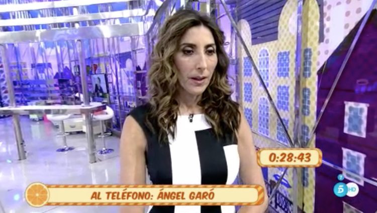 Paz Padilla escuchando atentamente a Ángel Garó / Foto: Telecinco.es 