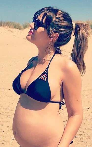 Almudena Navalón luciendo embarazo/ Fuente: Instagram