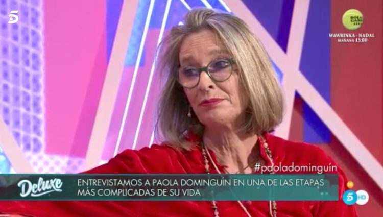Paola Dominguín en 'Sábado Deluxe'. Telecinco.es