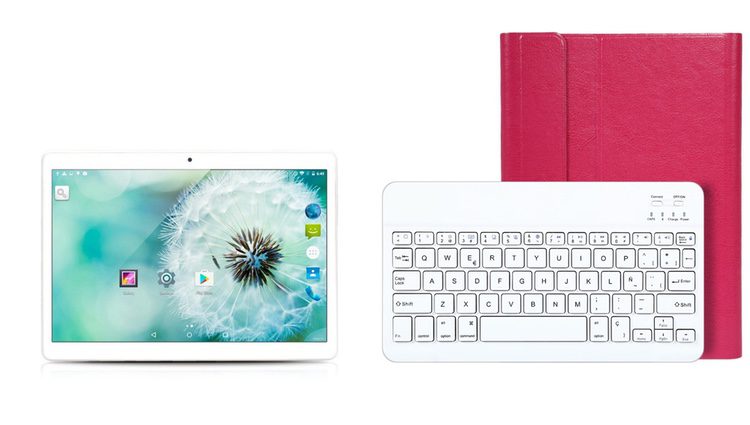 Tablet y teclado Bluetooth 