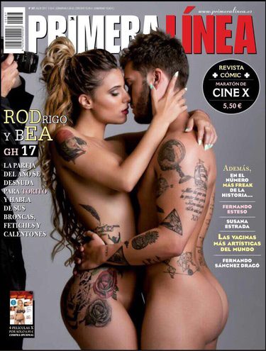 Bea y Rodri en la portada de Primera Línea completamente desnudos
