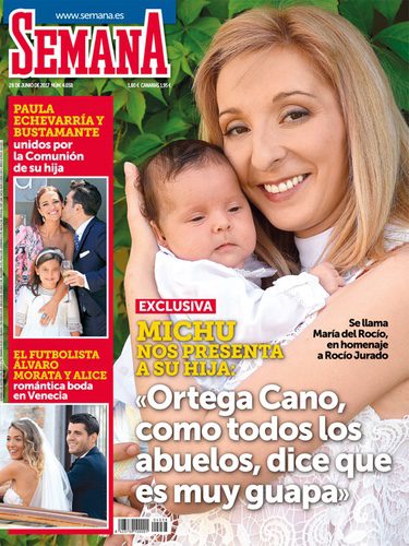 Michu en la portada de la revista Semana junto a su hija María del Rocío / Fuente: Semana.es