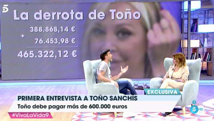 Toño Sanchís en 'Viva la vida' / Telecinco.es