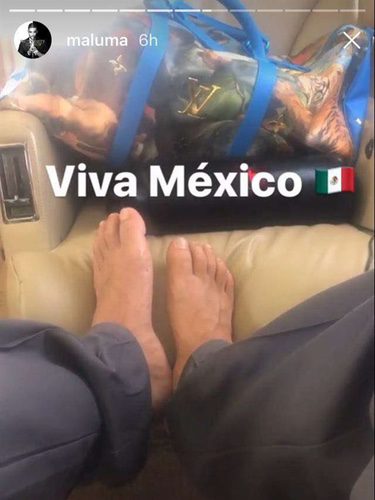La foto en la que los pies de Maluma horrorizaron a sus fans / Fuente: Instagram