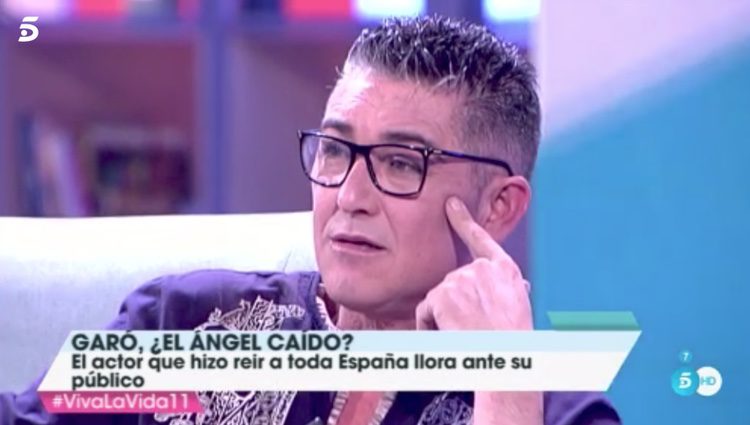 Ángel Garó durante la entrevista en 'Viva la Vida' / fuente: Telecinco.es