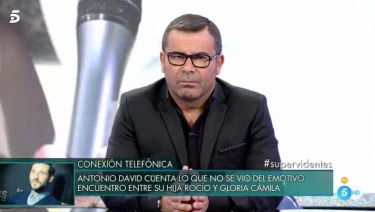 Antonio David hablando de la aparición de su hija / Telecinco.es