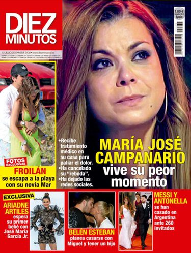 Froilán y su novia Mar en la portada de Diez Minutos