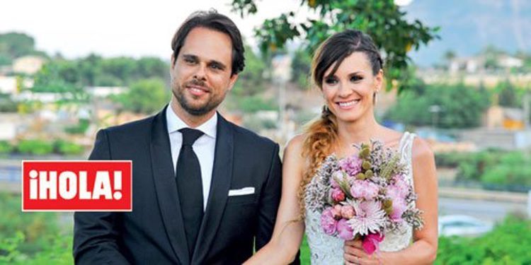 Elena Ballesteros y Juan Antonio Susarte Sánchez-Rex en su boda