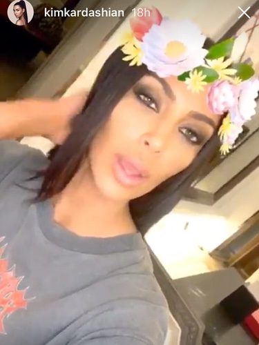Kim Kardashian en el polémico vídeo de Instagram / Fuente: Instagram