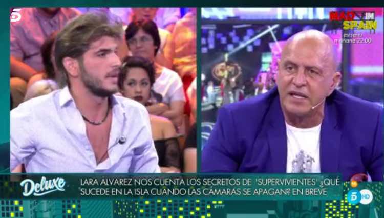 Jorge Díaz y Kiko Matamoros discutiendo en 'Sábado Deluxe' / Telecinco.es