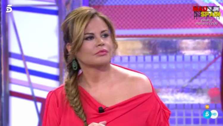 Teresa Bueyes hablando del conflicto en 'Sábado Deluxe' / Telecinco.es