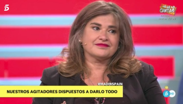 Lucía Etxebarría durante el programa 'Mad in Spain' / Fuente: Telecinco.es 